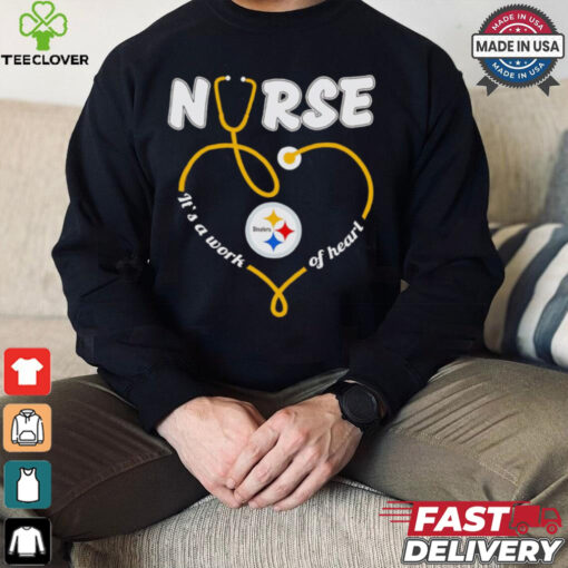 pittsburgh steelers nurse it’s a work of heart christmas shirt