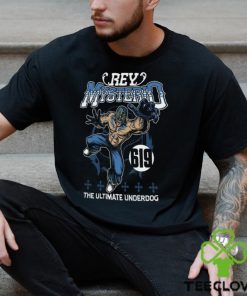 Youth Ripple Junction Black Rey Mysterio Illustration T Shirt