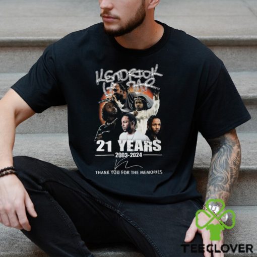 Kendrick Lamar 21 Years 2003 2024 Thank You For The Memories T Shirt