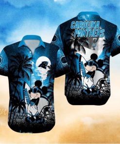 Carolina Panthers NFL Team Logo Baby Yoda Hawaiian Shirt