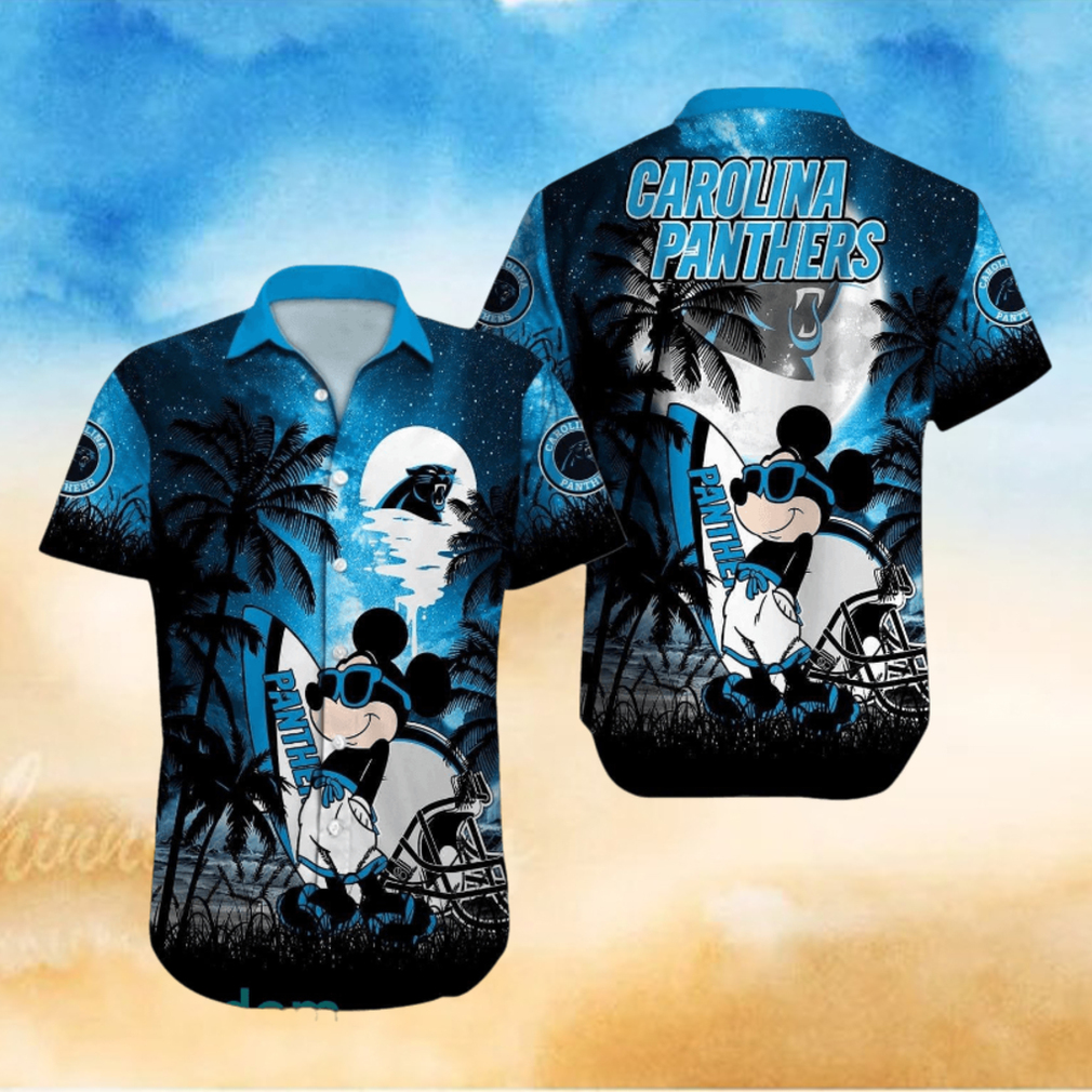 Carolina Panthers NFL Team Logo Baby Yoda Hawaiian Shirt Carolina Panthers NFL Team Logo Baby Yoda Hawaiian Shirt