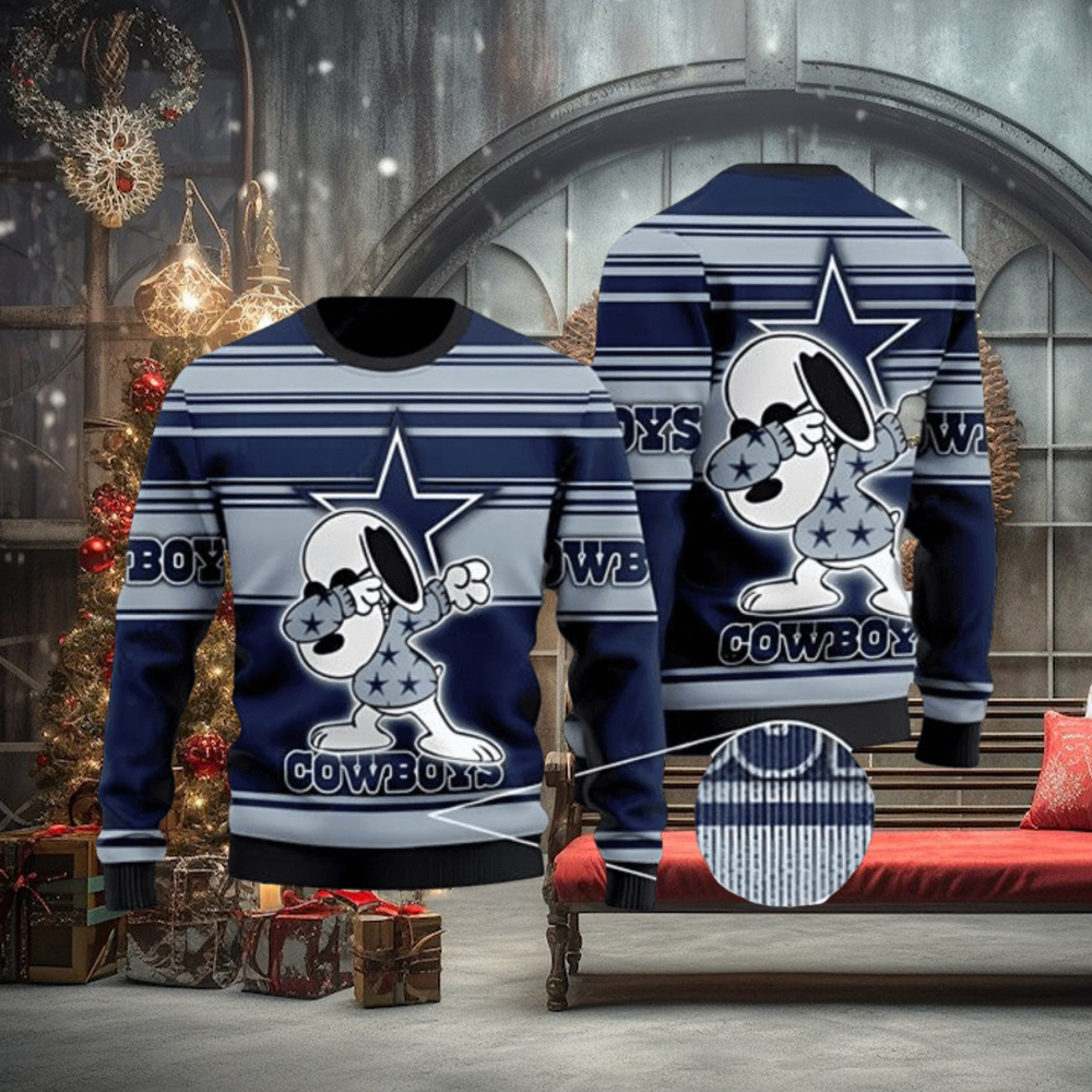 Dallas Cowboys Dabbing Snoopy Ugly Christmas Sweater 3D Printed Men And Women Holiday Gift Holiday Dallas Cowboys Dabbing Snoopy Ugly Christmas Sweater 3D Printed Men And Women Holiday Gift Holiday