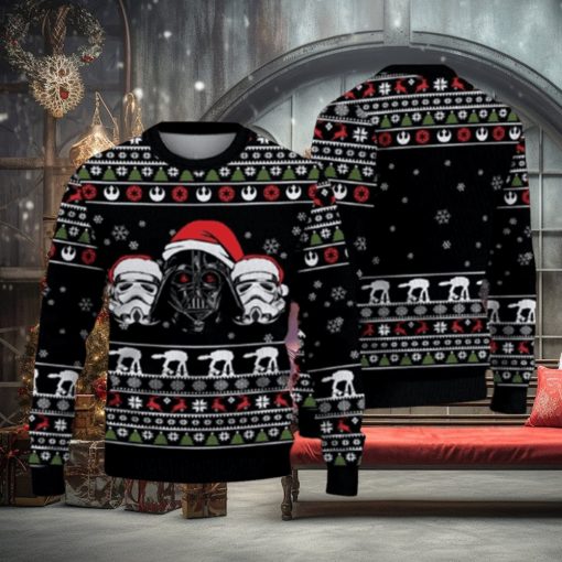 Santa Hat Darth Vader Star Wars Ugly Christmas Sweater