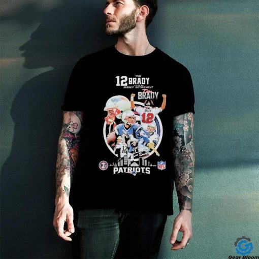 Official Tom Brady New England Patriots 12 Jersey Retirement Unisex T Shirt