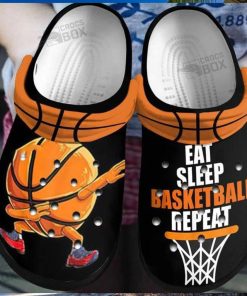 Funny Eat Sleep Basketball Repeat Crocs Shoes