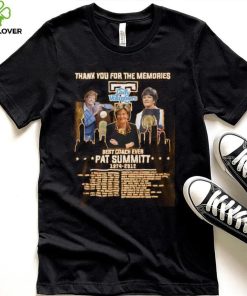 Thank You For The Memories Tennessee Lady Volunteers Best Coach Ever Pat Summitt 1974 – 2012 T Shirt