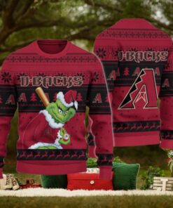 Arizona Diamondbacks Grinch Christmas Ugly Sweater