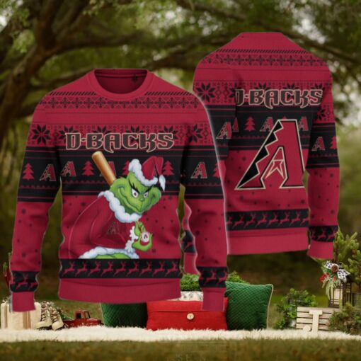 Arizona Diamondbacks Grinch Christmas Ugly Sweater