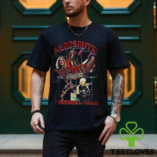Aerosmith Peace Out 2023 Band Graphic Tee shirts