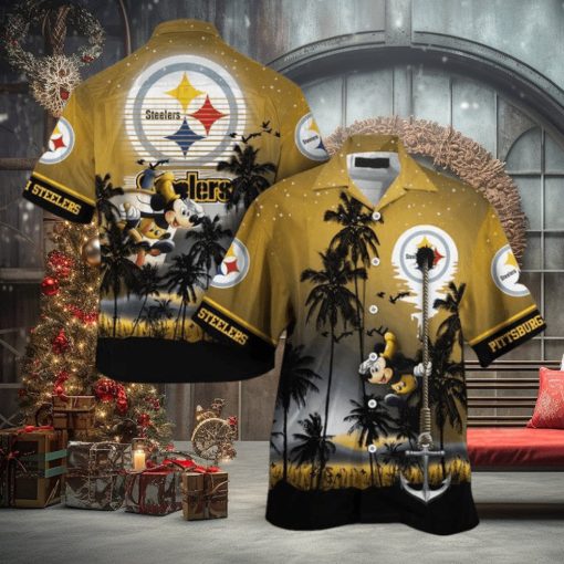 Nfl Pittsburgh Steelers Mickey Mouse Edition Trendy Hawaiian Shirt Aloha Shirt