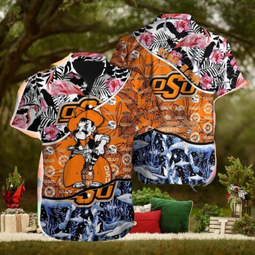 Oklahoma State Cowboys NCAA Souvenir Custom Name Men And Women Sports Teams Hawaiian Shirt Gift