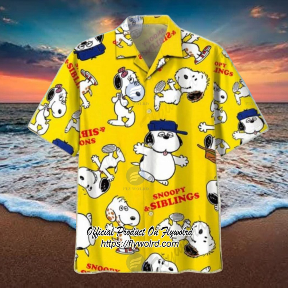 Snoopy And Siblings Summer Time Hawaiian Shirt Snoopy And Siblings Summer Time Hawaiian Shirt