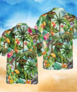 Tropical Dinosaur Hawaiian Shirt
