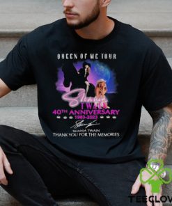 queen of me tour 40th anniversary 1983 2023 shania twain thank you for the memories hoodie, sweater, longsleeve, shirt v-neck, t-shirt