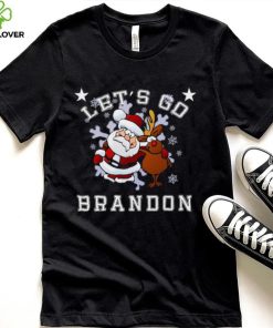 Let’s Go Brandon Santa Reindeer Christmas Holiday Biden Shirt