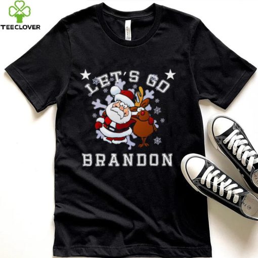 Let’s Go Brandon Santa Reindeer Christmas Holiday Biden Shirt