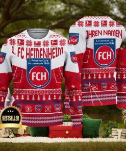 Custom Name 1 FC Heidenheim Ugly Christmas Sweater New Logo Gift For Men And Women Fans