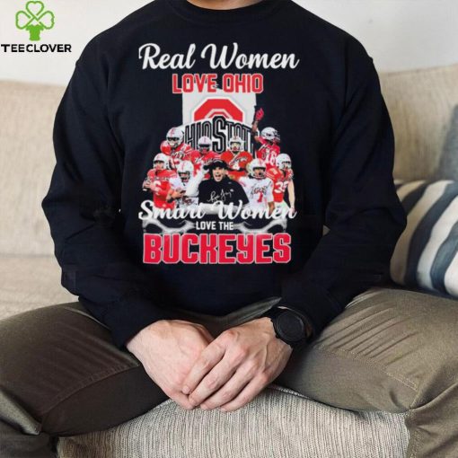 Real Women Love Ohio Team Smart Women Love The Buckeyes Shirt