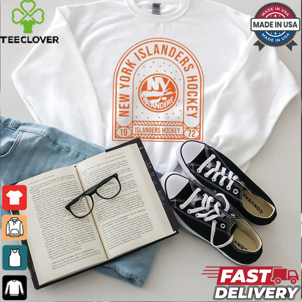 New York Islanders Uphill Stained Glass T Shirt New York Islanders Uphill Stained Glass T Shirt