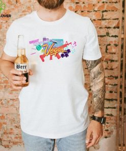 What Happened in Vegas logo shirt