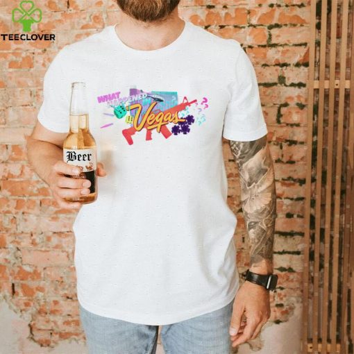 What Happened in Vegas logo shirt