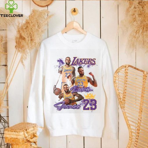 Lebron James T hoodie, sweater, longsleeve, shirt v-neck, t-shirt, 23 Lakers Shirt, Los Angeles Lakers Shirt, NBA Team Lakers T Shirt