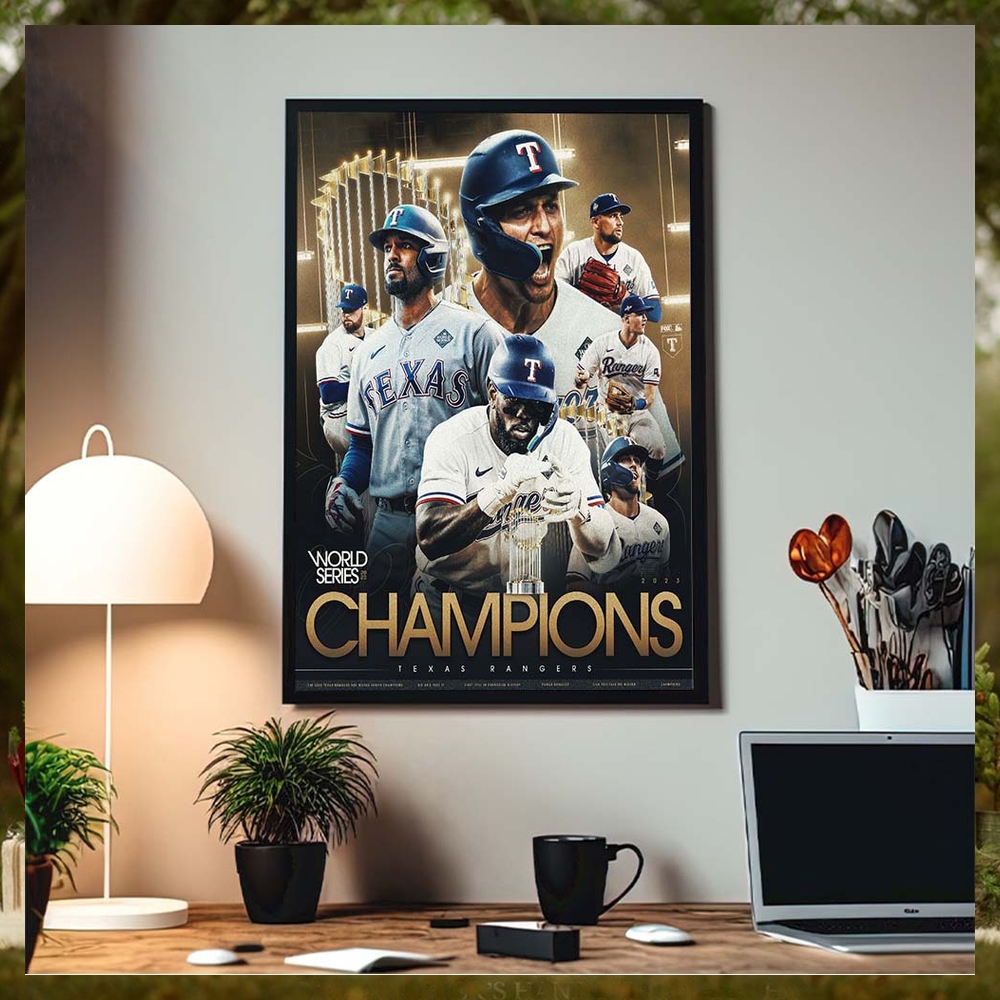 The Texas Rangers Are World Series Champions For The First Time In Franchise History Home Decor Poster Canvas The Texas Rangers Are World Series Champions For The First Time In Franchise History Home Decor Poster Canvas