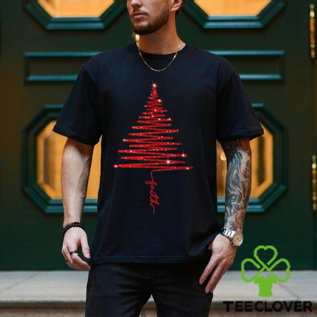 red sparkling faith christmas tree t shirt red sparkling faith christmas tree t shirt