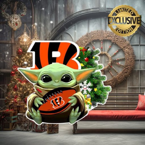 [removal.ai]_204e5e3c f72c 4acb b813 dc93c3161be0 cincinnati bengals baby yoda nfl christmas tree decorations ornament
