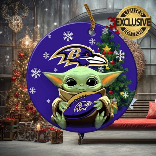 [removal.ai]_931d485e c6e9 4a2a a0d1 2aae6a2b8ec9 baltimore ravens baby yoda nfl xmas gifts ceramic christmas tree decorations ornament