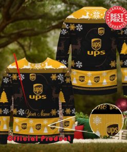 [removal.ai]_cab5225b f701 47f1 9cd6 7b5245a34b28 ups custom name black design logo reindeer ugly christmas sweater