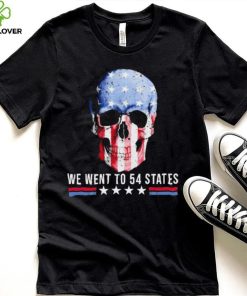 Skull We Went To 54 States T Shirt