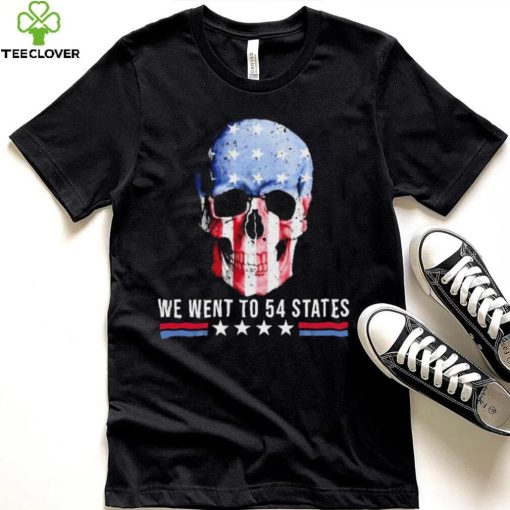 Skull We Went To 54 States T Shirt