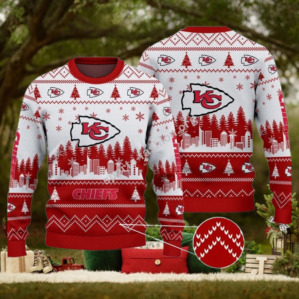 NFL Kansas City Chiefs Ugly Christmas Sweater Gift For Fans NFL Kansas City Chiefs Ugly Christmas Sweater Gift For Fans