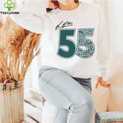 Philadelphia eagles radiothon 55 signature t hoodie, sweater, longsleeve, shirt v-neck, t-shirt