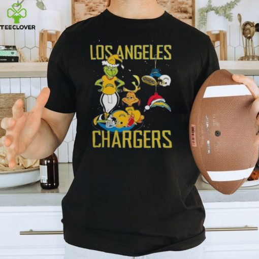 The Grinch And Dog Los Angeles Chargers Christmas 2023 Shirt