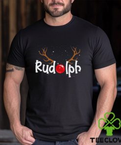 rudolph red nose reindeer christmas funny t shirt