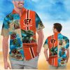 Cincinnati Bengals Short Sleeve Button Up Tropical Hawaiian Shirt VER015