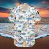 Paris Saint Germain F FC Logo Button Down Hawaiian Shirt Hip Summer Trend