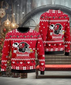 Buccaneer Cute The Snoopy Show Football Helmet Ugly Christmas Sweater 3D Printed Men And Women Holiday Gift