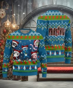 Fairy Tail Anime Ugly Christmas Sweater Custom Happy and Friend Xmas Gift