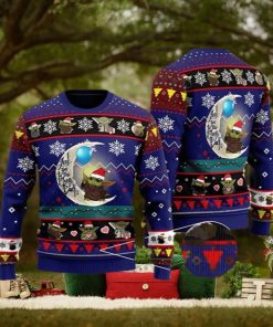 To The Moon And Back Baby Yoda Star Wars Ugly Christmas Sweater