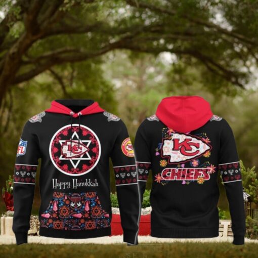 Kansas City Chiefs Happy Hanukkah Holiday 2024 Hoodie