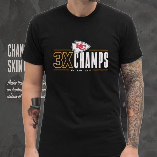 Kansas City Chiefs 3x Champs IV LIV LVII hoodie, sweater, longsleeve, shirt v-neck, t-shirt