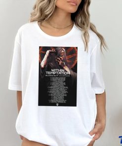 sWithin Temptation Bleed Out 2024 Tour Poster Shirt