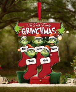 Funny Kids On Xmas Socks, Personalized Ornament, Christmas Gift For Family