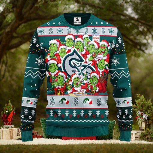 seattle mariners 12 grinch xmas day christmas ugly sweater