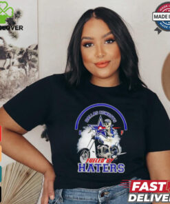 skeleton riding motorcycle Dallas Cowboys fueled by haters shirt