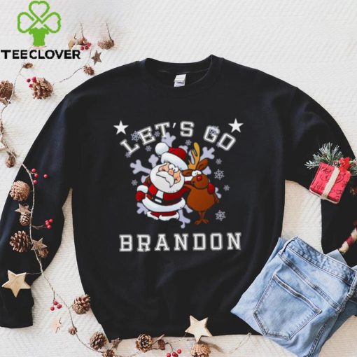 Let’s Go Brandon Santa Reindeer Christmas Holiday Biden Shirt