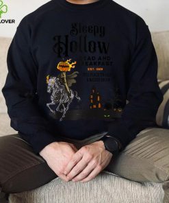 sleepy hollow dead and breakfast Raglan Baseball Tee